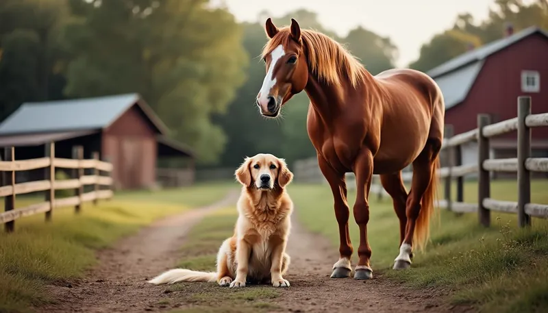 discover the heartwarming story of an unlikely friendship between a dog and a friesian horse, showcasing loyalty, grace, and the beauty of interspecies bonds.